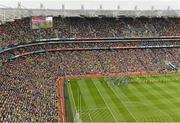 23 September 2012; The Donegal and Mayo teams march behind the Artane Band during the pre-match parade. GAA Football All-Ireland Senior Championship Final, Donegal v Mayo, Croke Park, Dublin. Picture credit: Brendan Moran / SPORTSFILE