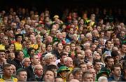 23 September 2012; Donegal and Mayo supporters watch the game. Supporters at GAA Football All-Ireland Championship Finals, Croke Park, Dublin. Picture credit: Pat Murphy / SPORTSFILE