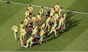 23 September 2012; The Donegal team depart the bench after having their team photograph taken before the game. GAA Football All-Ireland Senior Championship Final, Donegal v Mayo, Croke Park, Dublin. Picture credit: Brendan Moran / SPORTSFILE