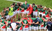 23 September 2012; Mayo manager James Horan speaks to his players before the start of the game. GAA Football All-Ireland Senior Championship Final, Donegal v Mayo, Croke Park, Dublin. Picture credit: Brendan Moran / SPORTSFILE