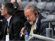 23 September 2012; Stadium announcer Jerry Grogan. GAA Football All-Ireland Senior Championship Final, Donegal v Mayo, Croke Park, Dublin. Picture credit: Oliver McVeigh / SPORTSFILE