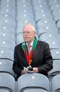2 September 2012; A Mayo supporter, sits in the Cusack Stand, before the game. GAA Football All-Ireland Senior Championship Semi-Final, Dublin v Mayo, Croke Park, Dublin. Picture credit: Ray McManus / SPORTSFILE