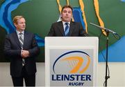 26 September 2012; In attendance at the official opening of the new offices of Leinster Rugby are Michael Dawson, Chief Executive, Leinster Rugby, and An Taoiseach Enda Kenny T.D. Leinster Rugby, UCD, Belfield, Dublin. Picture credit: Matt Browne / SPORTSFILE