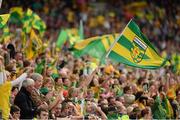 23 September 2012; Donegal supporters celebrate during the game. Supporters at GAA Football All-Ireland Championship Finals, Croke Park, Dublin. Picture credit: Ray McManus / SPORTSFILE