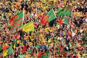 23 September 2012; Mayo and Donegal supporters during the game. Supporters at GAA Football All-Ireland Championship Finals, Croke Park, Dublin. Picture credit: Ray McManus / SPORTSFILE
