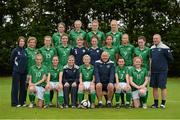 27 September 2012; The Republic of Ireland under 17 squad. Republic of Ireland Women's U17 Squad Photos, AUL Complex, Clonshaugh, Dublin. Picture credit: Matt Browne / SPORTSFILE