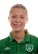 27 September 2012; Sara McGeough, Republic of Ireland. Republic of Ireland Women's U17 Squad Photos, AUL Complex, Clonshaugh, Dublin. Picture credit: Matt Browne / SPORTSFILE
