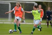 27 September 2012; Lisa Casserly, Republic of Ireland, and Megan Lynch, right, in action during squad training. Republic of Ireland Women's U17 Squad Photos, AUL Complex, Clonshaugh, Dublin. Picture credit: Brian Lawless / SPORTSFILE