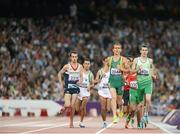 3 September 2012; Ireland's Michael McKillop, from Newtownabbey, Co. Antrim, right, leads the field on his way to winning the men's 1500m - T37 final in a time of 4.08:11. London 2012 Paralympic Games, Athletics, Olympic Stadium, Olympic Park, Stratford, London, England. Picture credit: Brian Lawless / SPORTSFILE