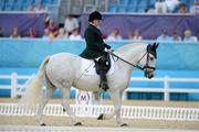 4 September 2012; Ireland's Geraldine Savage, from Dublin, on Blues Tip Top Too, competes in the dressage individual freestyle test - Grade Ia. London 2012 Paralympic Games, Equestrian, Greenwich Park, Greenwich, London, England. Picture credit: Brian Lawless / SPORTSFILE