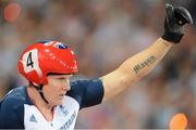 4 September 2012; David Weir, Great Britain, celebrates winning the Men's 1500m - T54 final. London 2012 Paralympic Games, Discus Throw, Olympic Stadium, Olympic Park, Stratford, London, England. Picture credit: Brian Lawless / SPORTSFILE