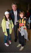 30 September 2012; FAI Chief Executive John Delaney with his children Eve and Thomas ahead of the game. Supporters at the GAA Hurling All-Ireland Senior Championship Final Replay, Kilkenny v Galway, Croke Park, Dublin. Picture credit: Stephen McCarthy / SPORTSFILE