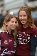 30 September 2012; Maureen Joyce, from Clifden, left, and Lorraine Burke, from Portumna, Co. Galway, ahead of the game. Supporters at the GAA Hurling All-Ireland Senior Championship Final Replay, Kilkenny v Galway, Croke Park, Dublin. Picture credit: Stephen McCarthy / SPORTSFILE