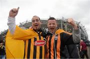 30 September 2012; Kilkenny supporters William Wallace, from Hebron Park, left, and George Fitzgerald, from The Butts, ahead of the game. Supporters at the GAA Hurling All-Ireland Senior Championship Final Replay, Kilkenny v Galway, Croke Park, Dublin. Picture credit: Stephen McCarthy / SPORTSFILE