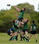 29 September 2012; Sam McCormack, Connacht, takes the ball in the lineout against Leinster. Under 19 Interprovincial Championship, Leinster v Connacht, Ashbourne RFC, Ashbourne, Co Meath. Picture credit: Matt Browne / SPORTSFILE