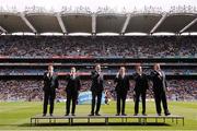 30 September 2012; The Willoughby brothers entertain the crowd. Entertainment at the GAA Hurling All-Ireland Championship Finals, Croke Park, Dublin. Picture credit: David Maher / SPORTSFILE