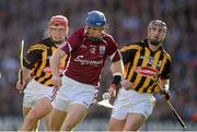 30 September 2012; Cyril Donnellan, Galway, in action against Cillian Buckley, left, and Eoin Larkin, Kilkenny. GAA Hurling All-Ireland Senior Championship Final Replay, Kilkenny v Galway, Croke Park, Dublin. Picture credit: Stephen McCarthy / SPORTSFILE