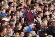 30 September 2012; A Galway supporter leaves before the end of the game. Supporters at the GAA Hurling All-Ireland Senior Championship Final Replay, Kilkenny v Galway, Croke Park, Dublin. Picture credit: Pat Murphy / SPORTSFILE