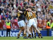 30 September 2012; Kilkenny players, from left to right, Eoin Murphy,16, David Herity, Conor Fogarty,19, and Tommy Walsh celebrate after the final whistle. GAA Hurling All-Ireland Senior Championship Final Replay, Kilkenny v Galway, Croke Park, Dublin. Picture credit: Matt Browne / SPORTSFILE