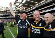 30 September 2012; Kilkenny manager Brian Cody celebrates with selectors Michael Dempsey and  Martin Fogarty, right, after the game. GAA Hurling All-Ireland Senior Championship Final Replay, Kilkenny v Galway, Croke Park, Dublin. Photo by Sportsfile