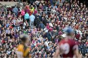 30 September 2012; Galway supporters leave Croke Park before the end of the game. Supporters at the GAA Hurling All-Ireland Senior Championship Final Replay, Kilkenny v Galway, Croke Park, Dublin. Picture credit: Matt Browne / SPORTSFILE