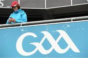 30 September 2012; A supporter checks their phone ahead of the game. Supporters at the GAA Hurling All-Ireland Senior Championship Final Replay, Kilkenny v Galway, Croke Park, Dublin. Picture credit: Brendan Moran / SPORTSFILE