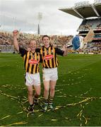 30 September 2012; Kilkenny players Tommy Walsh, left, and TJ Reid celebrate after the game. GAA Hurling All-Ireland Senior Championship Final Replay, Kilkenny v Galway, Croke Park, Dublin. Picture credit: Ray McManus / SPORTSFILE