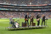 30 September 2012; The Stunning performing in Croke Park. Entertainment at the GAA Hurling All-Ireland Championship Finals, Croke Park, Dublin. Picture credit: Pat Murphy / SPORTSFILE