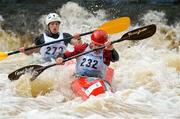 29 September 2012; Alan O'Donovan, Inny Kayakers, Co. Longford, in action on the Straffan Weir, in the Junior MenGP class, during the 2012 Liffey Descent. River Liffey, Straffan, Co. Kildare. Picture credit: Barry Cregg / SPORTSFILE