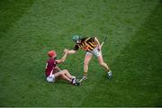 30 September 2012; Henry Shefflin, Kilkenny, consoles Iarla Tannian, Galway, after the game. GAA Hurling All-Ireland Senior Championship Final Replay, Kilkenny v Galway, Croke Park, Dublin. Picture credit: Daire Brennan / SPORTSFILE
