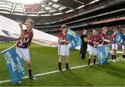 30 September 2012; A general view of flagbearers before the start of the game. GAA Hurling All-Ireland Senior Championship Final Replay, Kilkenny v Galway, Croke Park, Dublin. Picture credit: David Maher / SPORTSFILE