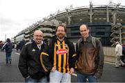 30 September 2012; Paul Murphy, Jim Monagle and Paul Mara ahead of the game. Supporters at the GAA Hurling All-Ireland Senior Championship Final Replay, Kilkenny v Galway, Croke Park, Dublin. Picture credit: Stephen McCarthy / SPORTSFILE