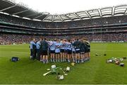 30 September 2012; The Dublin squad following their defeat. Electric Ireland GAA Hurling All-Ireland Minor Championship Final Replay, Dublin v Tipperary, Croke Park, Dublin. Picture credit: Stephen McCarthy / SPORTSFILE