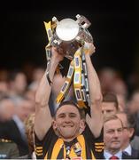 30 September 2012; Kilkenny's Conor Fogarty lifts the Liam MacCarthy Cup. GAA Hurling All-Ireland Senior Championship Final Replay, Kilkenny v Galway, Croke Park, Dublin. Picture credit: Stephen McCarthy / SPORTSFILE
