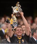 30 September 2012; Kilkenny's Eoin Murphy lifts the Liam MacCarthy Cup. GAA Hurling All-Ireland Senior Championship Final Replay, Kilkenny v Galway, Croke Park, Dublin. Picture credit: Stephen McCarthy / SPORTSFILE