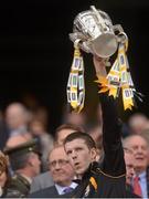 30 September 2012; Kilkenny's Michael Rice lifts the Liam MacCarthy Cup. GAA Hurling All-Ireland Senior Championship Final Replay, Kilkenny v Galway, Croke Park, Dublin. Picture credit: Stephen McCarthy / SPORTSFILE