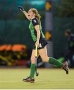 2 October 2012; Kathryn Mullan, Ireland, celebrates after scoring a goal which was subsequently disallowed. Women’s Electric Ireland Hockey Champions, Challenge 1, Pool B, Ireland v USA, National Hockey Stadium, UCD, Belfield, Dublin. Photo by Sportsfile
