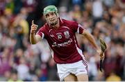30 September 2012; David Burke, Galway, celebrates after scoring his side's second goal. GAA Hurling All-Ireland Senior Championship Final Replay, Kilkenny v Galway, Croke Park, Dublin. Picture credit: Ray McManus / SPORTSFILE