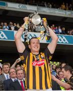 30 September 2012; Walter Walsh, Kilkenny, lifts the Liam MacCarthy Cup. GAA Hurling All-Ireland Senior Championship Final Replay, Kilkenny v Galway, Croke Park, Dublin. Picture credit: Ray McManus / SPORTSFILE
