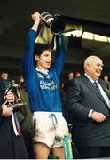 17 March 1996; The Laune Rangers, Killorglin, captain Gerard Murphy lifts the cup. AIB GAA Football All-Ireland Senior Club Championship Final, Laune Rangers, Killorglin, Kerry v Éire Óg, Carlow, Croke Park, Dublin. Picture credit: Ray McManus / SPORTSFILE