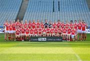 7 October 2012; The Louth squad. TG4 All-Ireland Ladies Football Junior Championship Final, Antrim v Louth, Croke Park, Dublin. Picture credit: Brendan Moran / SPORTSFILE