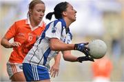 7 October 2012; Michelle McGrath, Waterford, in action against Marian McGuinness, Armagh. TG4 All-Ireland Ladies Football Intermediate Championship Final, Armagh v Waterford, Croke Park, Dublin. Picture credit: Brendan Moran / SPORTSFILE