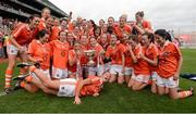7 October 2012; Armagh players celebrate their side's victory. TG4 All-Ireland Ladies Football Intermediate Championship Final, Armagh v Waterford, Croke Park, Dublin. Picture credit: Stephen McCarthy / SPORTSFILE