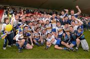 7 October 2012; The Errigal Ciaran team celebrate with the O'Neill cup after the game. Tyrone County Senior Football Championship Final, Dromore v Errigal Ciaran, Healy Park, Omagh, Co. Tyrone. Photo by Sportsfile