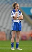 7 October 2012; A dejected Gráinne Kenneally, Waterford, speaks on her phone after the game. TG4 All-Ireland Ladies Football Intermediate Championship Final, Armagh v Waterford, Croke Park, Dublin. Picture credit: Brendan Moran / SPORTSFILE