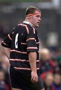18 January 2003; Gloucester's Peter Buxton leaves the field after being sin-binned in the first half. Munster v Gloucester, Heineken European Cup, Thomond Park, Limerick. Rugby. Picture credit; Brendan Moran / SPORTSFILE *EDI*