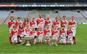 10 October 2012; Pictured at the Kellogg’s Cúl Dream Day Out in Croke Park are the under 10 football group. 82,000 children participated in Kellogg's GAA Cúl Camps in 2012, an increase of almost 6% on 2011, proving that the camps are one of the most popular summer camps, selected by Irish families. Over 1,000 clubs throughout the country hosted Kellogg's GAA Cúl Camps, during the summer of 2012, with the highest numbers participating in GAA strongholds like Dublin, Cork, Galway, Limerick and Kildare. Counties like Meath, Westmeath and Longford also saw a huge surge in camp registrations with numbers up by 41% in Meath, 34% in Westmeath, 21% in Mayo, 20% in Longford and 8% in Donegal. Croke Park, Dublin. Picture credit: Barry Cregg / SPORTSFILE