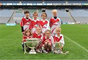 10 October 2012; Pictured at the Kellogg’s Cúl Dream Day Out in Croke Park are the under 8 football group. 82,000 children participated in Kellogg's GAA Cúl Camps in 2012, an increase of almost 6% on 2011, proving that the camps are one of the most popular summer camps, selected by Irish families. Over 1,000 clubs throughout the country hosted Kellogg's GAA Cúl Camps, during the summer of 2012, with the highest numbers participating in GAA strongholds like Dublin, Cork, Galway, Limerick and Kildare. Counties like Meath, Westmeath and Longford also saw a huge surge in camp registrations with numbers up by 41% in Meath, 34% in Westmeath, 21% in Mayo, 20% in Longford and 8% in Donegal. Croke Park, Dublin. Picture credit: Barry Cregg / SPORTSFILE