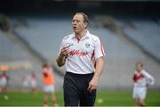 10 October 2012; Pictured at the Kellogg’s Cúl Dream Day Out in Croke Park is former Kerry fooballer Seamus Moynihan. 82,000 children participated in Kellogg's GAA Cúl Camps in 2012, an increase of almost 6% on 2011, proving that the camps are one of the most popular summer camps, selected by Irish families. Over 1,000 clubs throughout the country hosted Kellogg's GAA Cúl Camps, during the summer of 2012, with the highest numbers participating in GAA strongholds like Dublin, Cork, Galway, Limerick and Kildare. Counties like Meath, Westmeath and Longford also saw a huge surge in camp registrations with numbers up by 41% in Meath, 34% in Westmeath, 21% in Mayo, 20% in Longford and 8% in Donegal. Croke Park, Dublin. Picture credit: Brian Lawless / SPORTSFILE