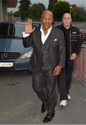 10 October 2012; Former undisputed heavyweight boxing champion Mike Tyson arrives at Thomond Park, Limerick. Picture credit: Diarmuid Greene / SPORTSFILE